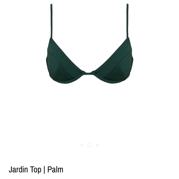 Myra Swim Two Piece Set NWT, Size S Jardin top paired w Hugo bottoms, Color Palm - Picture 2 of 13